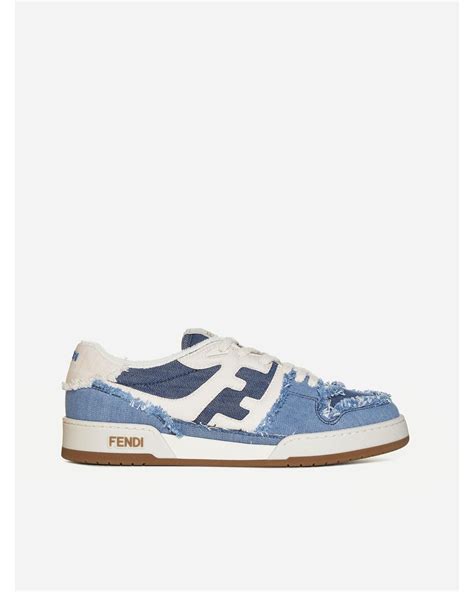 fashion sneaker men fendi shoes|Fendi denim sneakers.